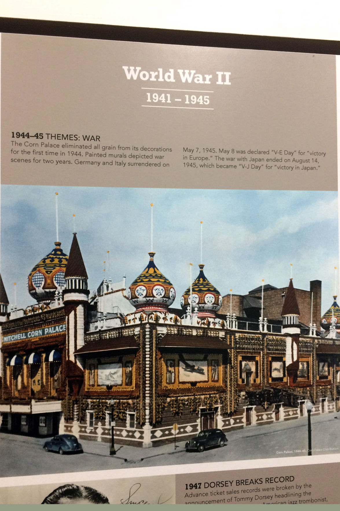 126 The exterior of the Corn Palace has changed through the years. The onion domes and Moorish minarets wre added in 1937..JPG